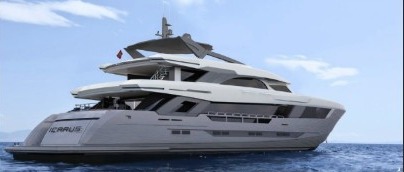 Yacht profile view